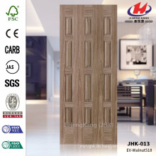 JHK-013 GridView Engineered Walnut DoorSkin für ungleiche doppelte Tür Skin